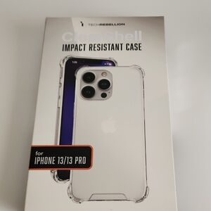 Rebellion Clear Shell Impact Resistant Case for iPhone 13/13 Pro - Transparent